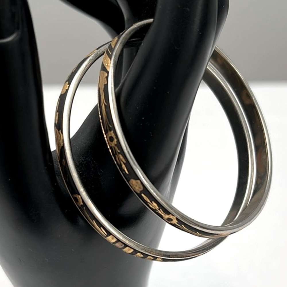 Damascene Bangle Bracelets
